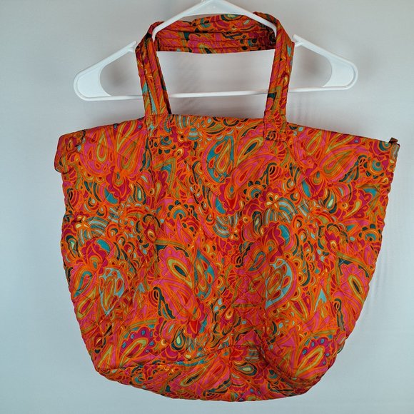 Sally Spring Flare Tote Paisly Print by Angel Beauty US - Picture 2 of 5
